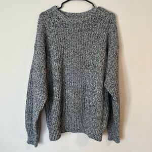 Vintage Honors Black and White Knit Sweater- Size Large